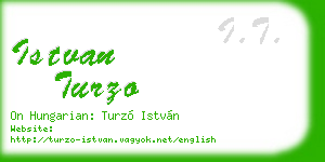 istvan turzo business card